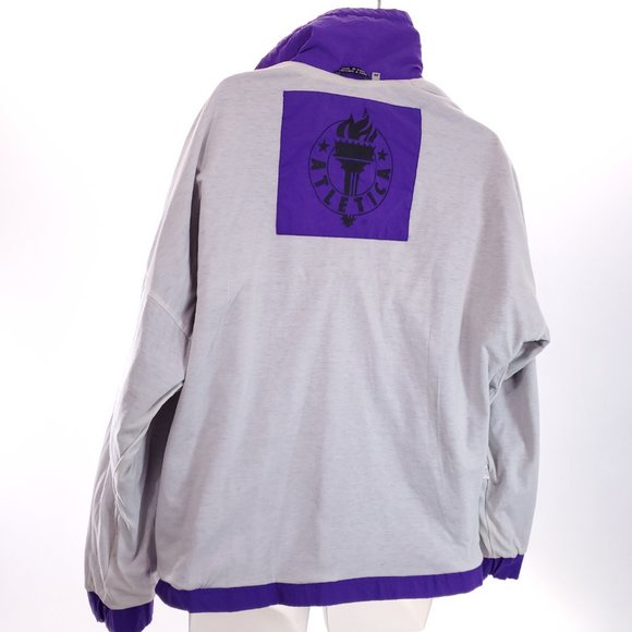 Vintage Atletica 1/4 Zip Unisex M Pullover Front Pocket Windbreaker Mens Womens - Picture 13 of 15